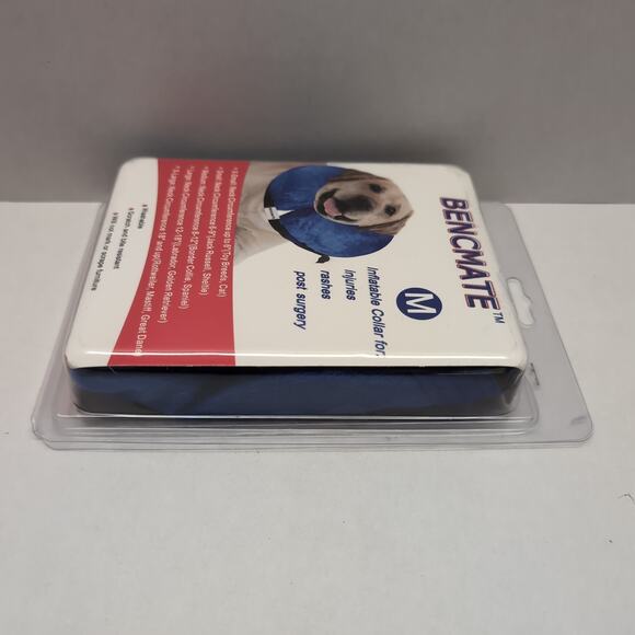 Bencmate Protective Inflatable Collar for Dogs and Cats Medium Blue Post Surgery - Picture 5 of 7
